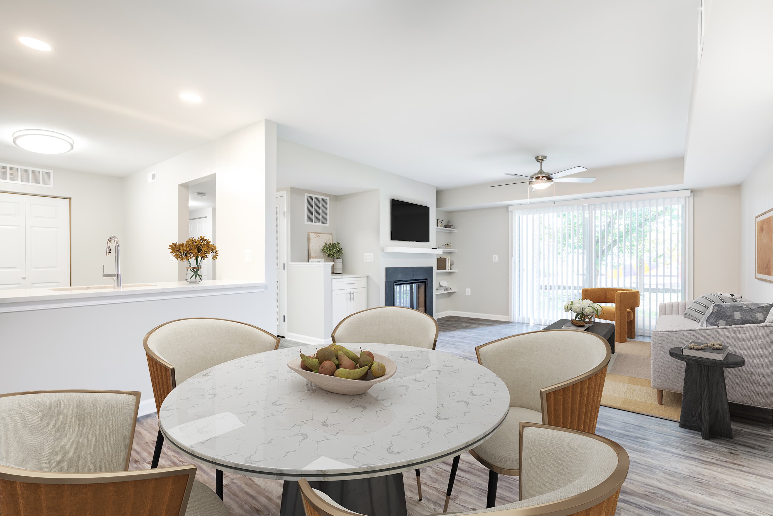 Living Room, Dining Room, Kitchen Chase Heritage